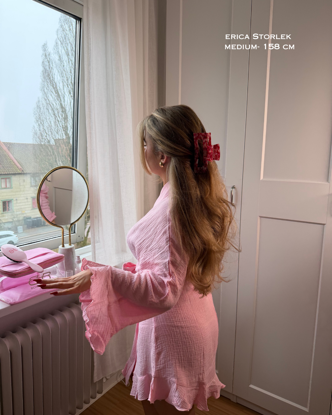 Brunch & Balance - Robe Fairy Waffle PINK - 100% Cotton