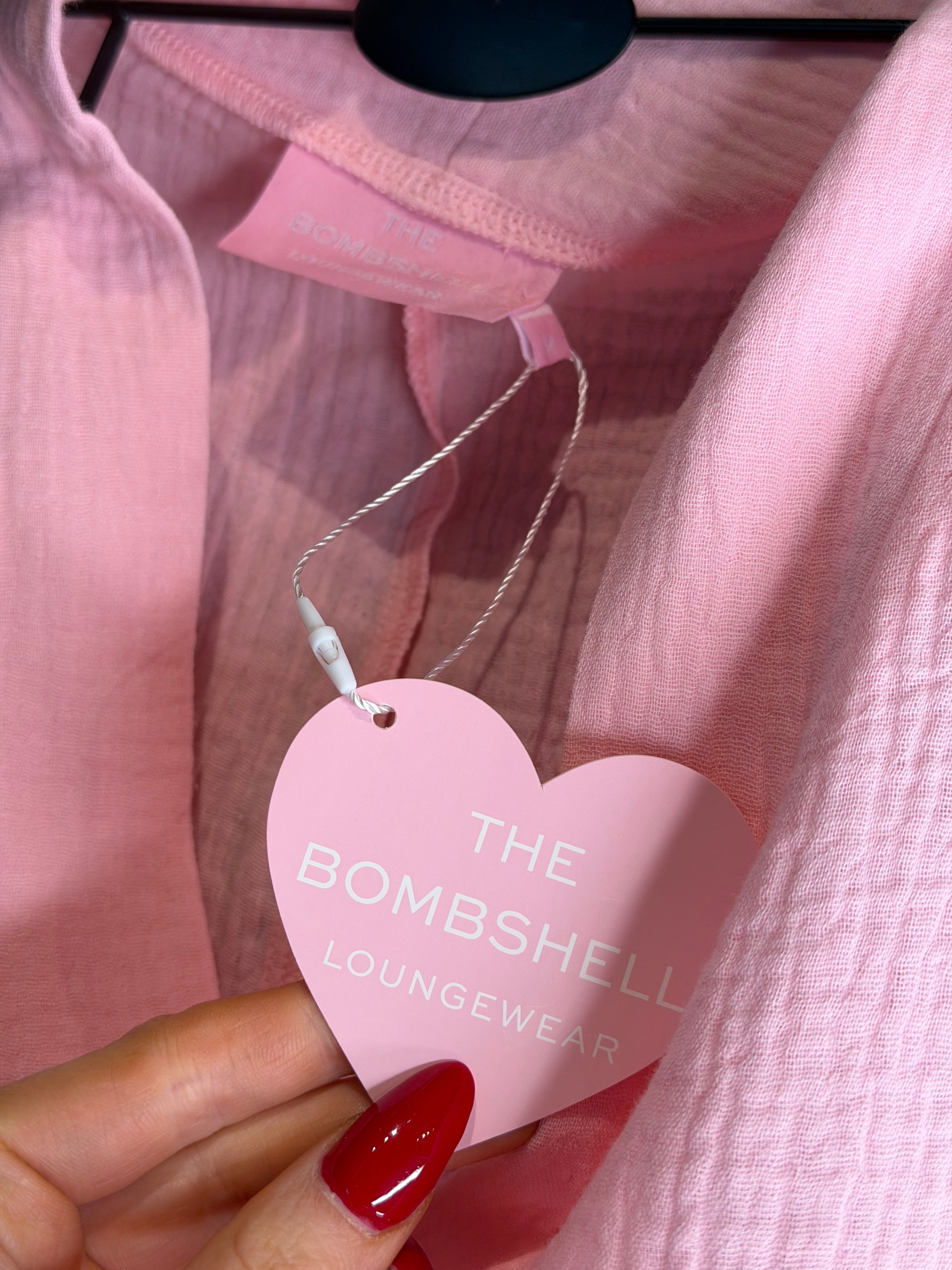 Brunch & Balance - Robe Fairy Waffle PINK - 100% Cotton