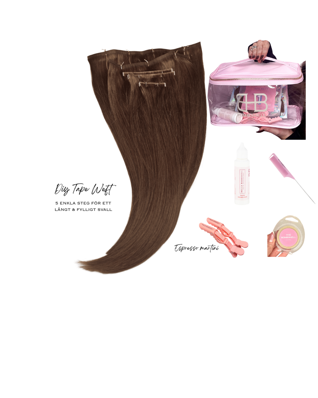 DIY TAPE WEFT- ESPRESSO MARTINI