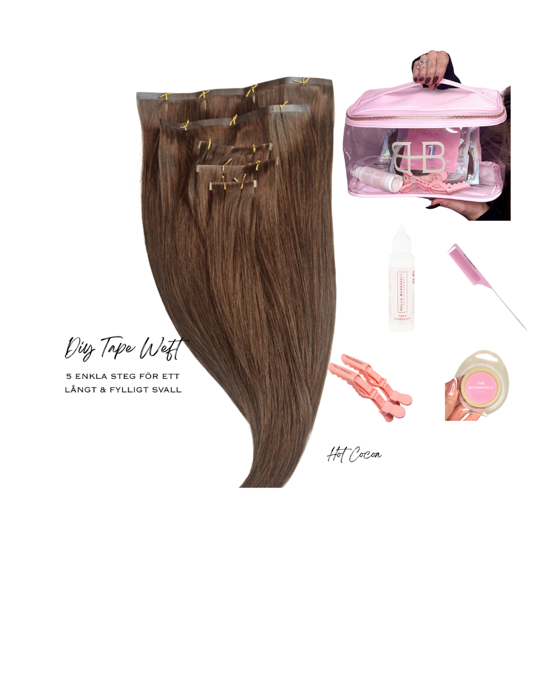 DIY TAPE WEFT- HOT COCOA