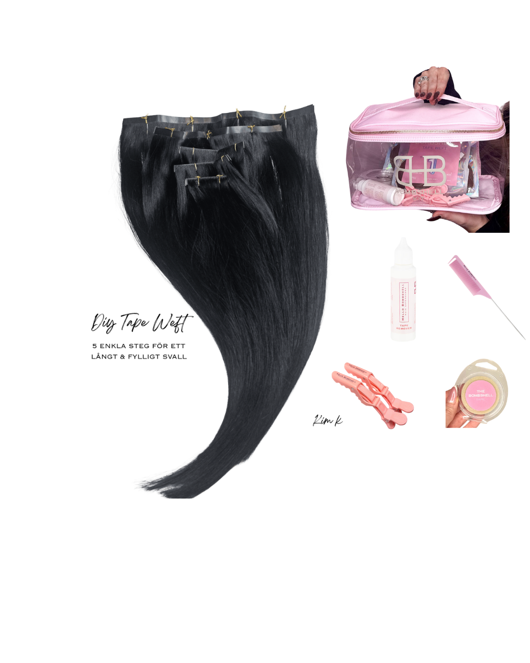 DIY TAPE WEFT- KIM K