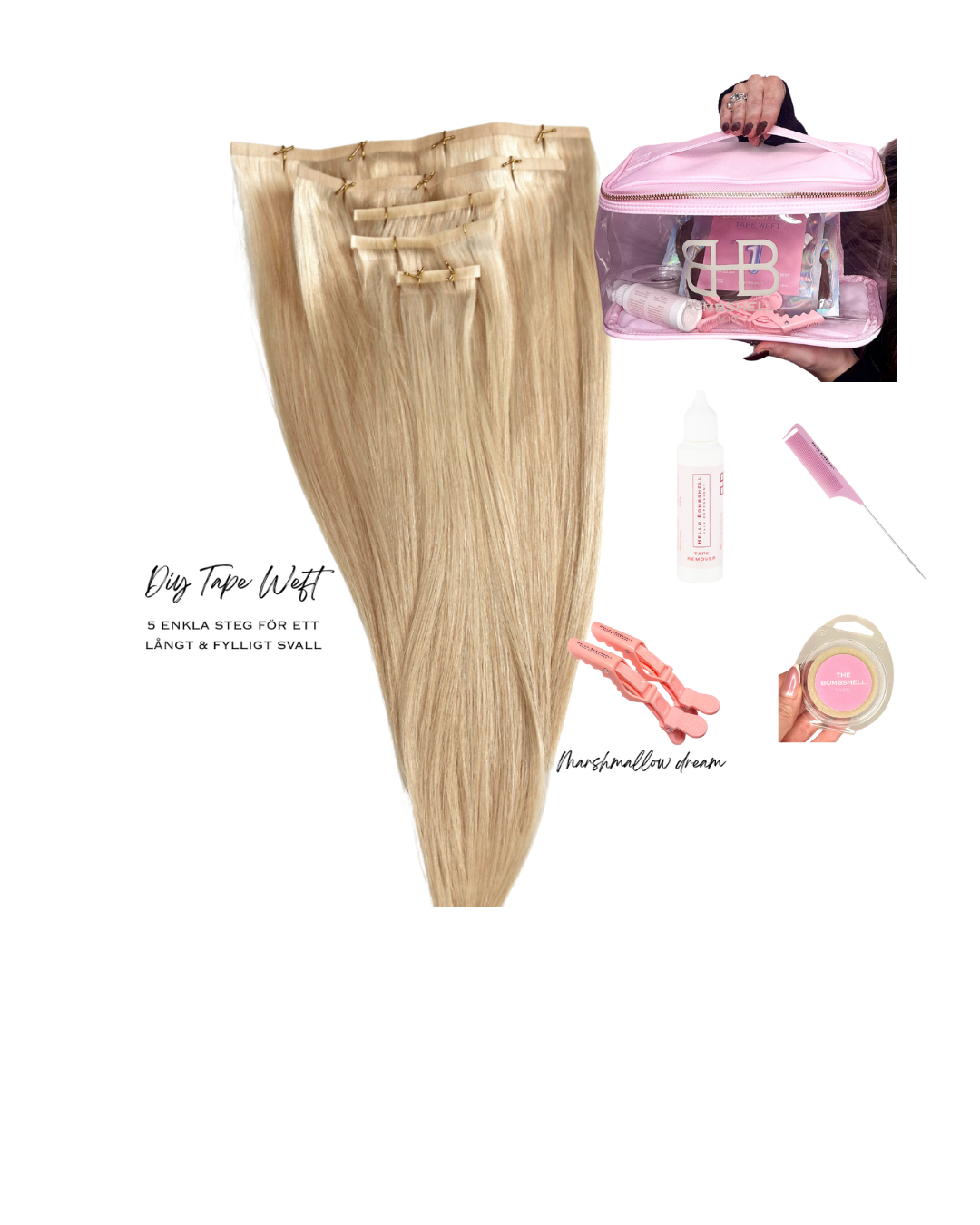 DIY TAPE WEFT- MARSHMALLOW DREAM