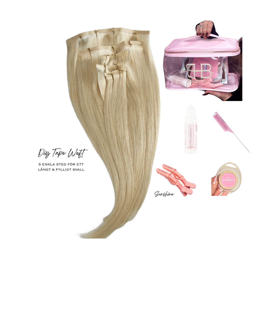 DIY TAPE WEFT- SUNSHINE