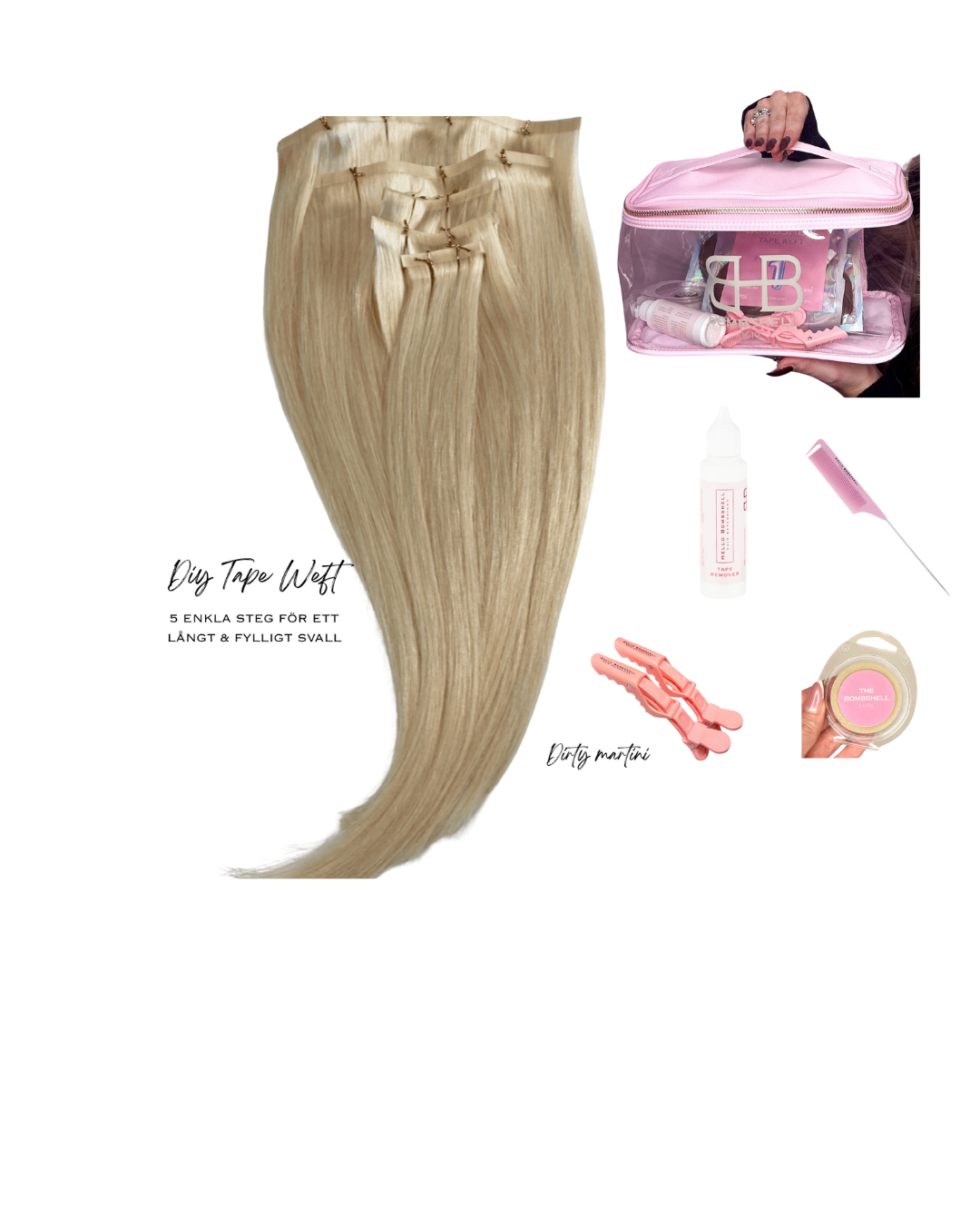 DIY TAPE WEFT- DIRTY MARTINI