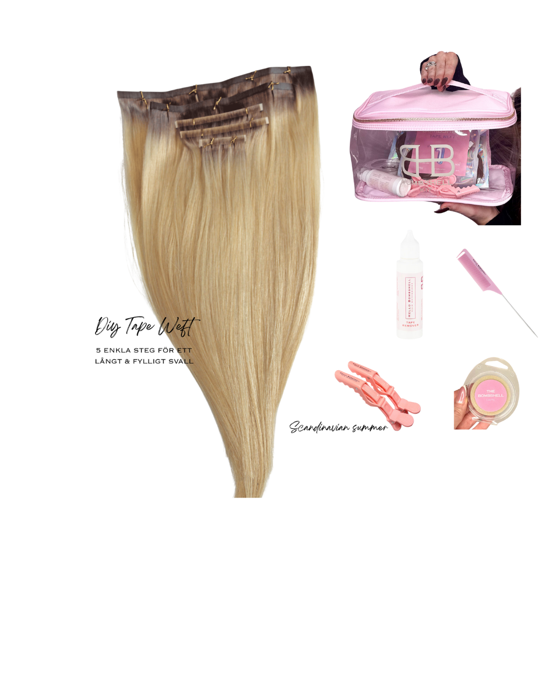 DIY TAPE WEFT- SCANDINAVIAN SUMMER