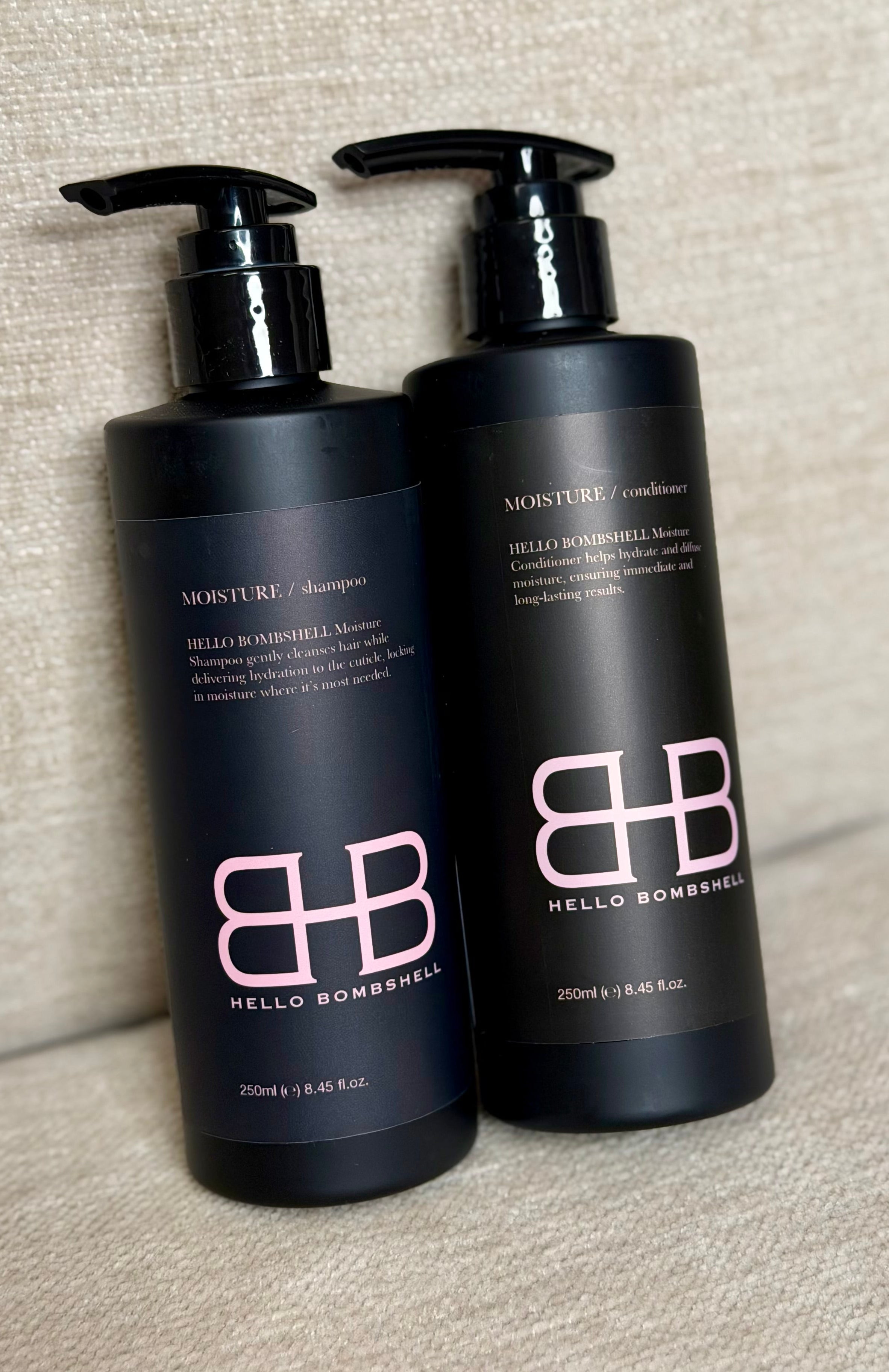 Duo Moisture Schampo & Balsam - vårdande för silkeslent hår & extensions